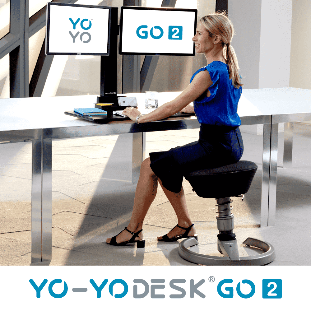 Yo-Yo DESK GO 2 Desk Side View